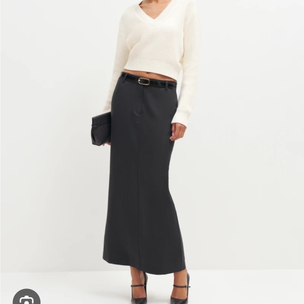 Reformation Charcoal Pencil Skirt